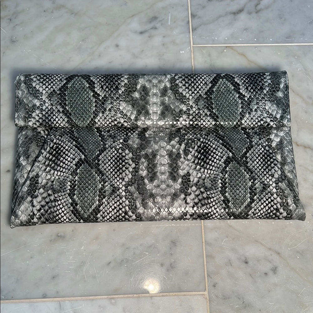 Snakeskin Clutch Bag